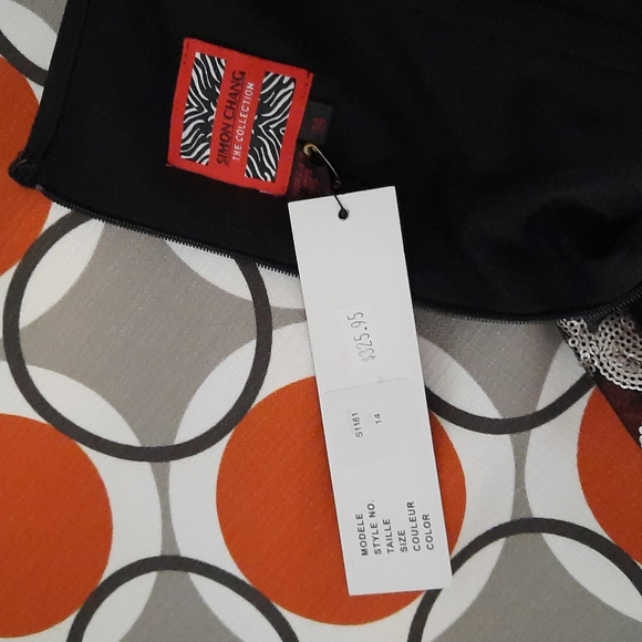 Simon Chang sequined cocktail dress - Picture 6 of 7